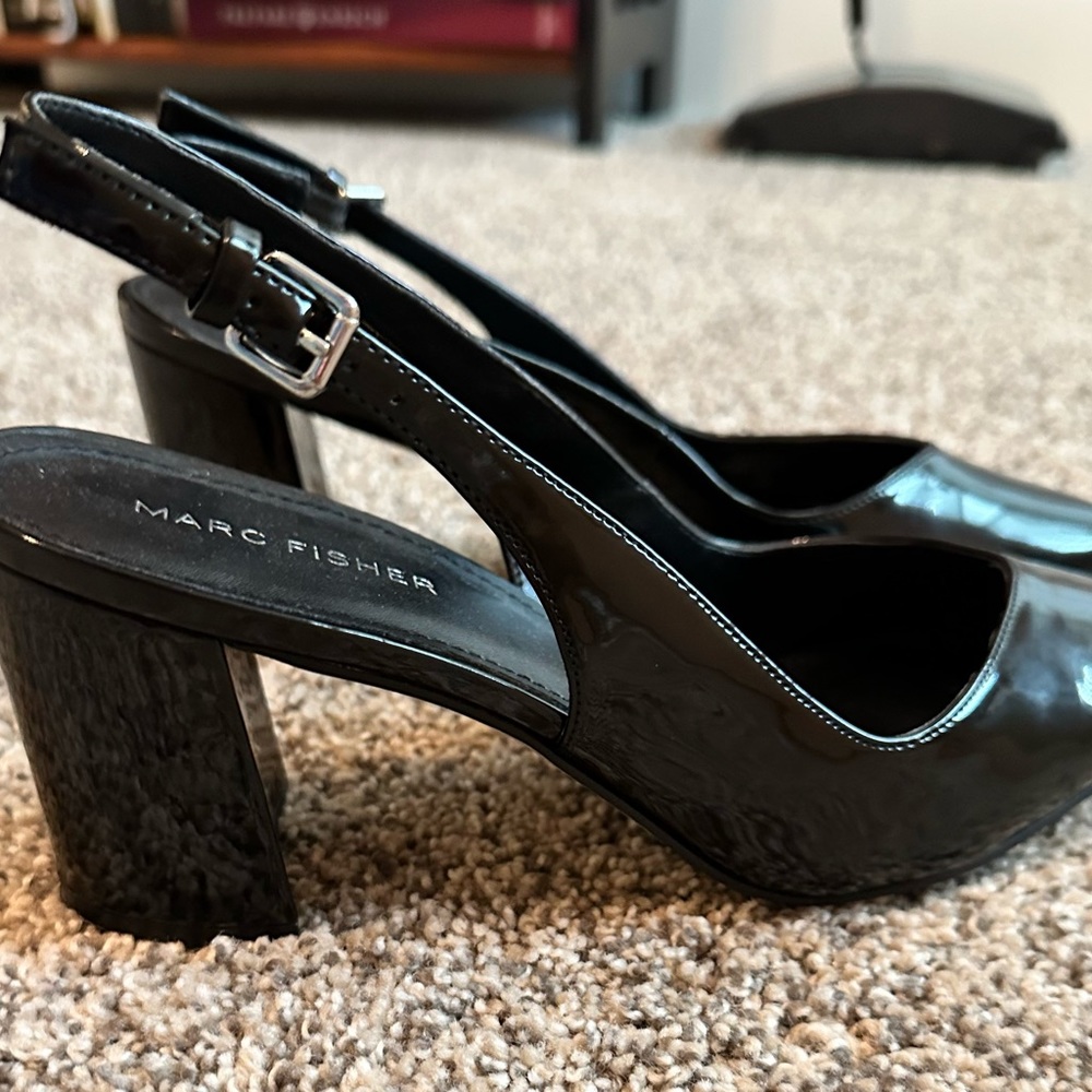Super comfy EUC Mark Fisher size 8.5m sling back block heels